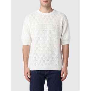 Magliano Men Magliano Openwork Cotton Crewneck Jumper With Short Sleeves